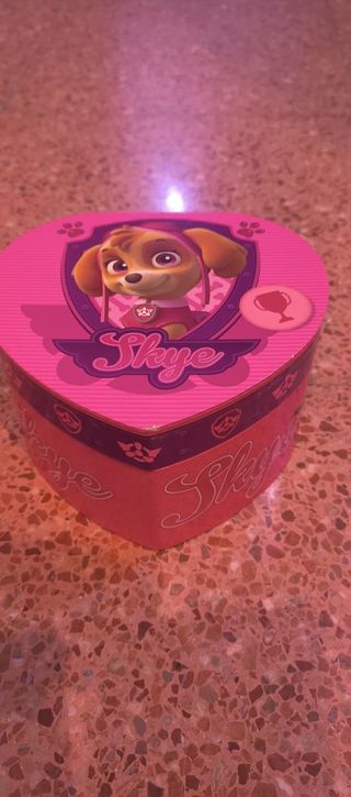 Joyero Corazón Paw Patrol Skye Rosa.