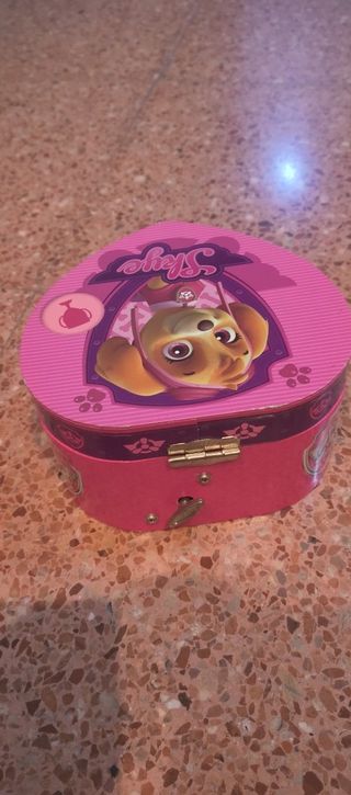 Joyero Corazón Paw Patrol Skye Rosa.