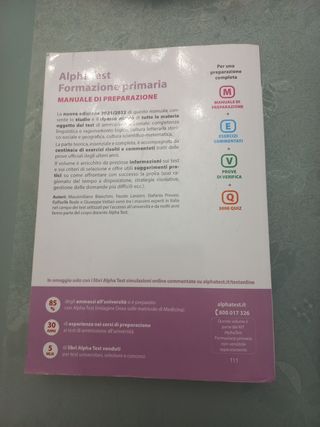 Alpha Test Libri Formazione Primaria