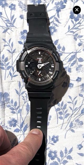 Casio G-Shock Negro y Plateado