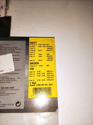 Cables de Bujía Seat/Skoda/VW FAE