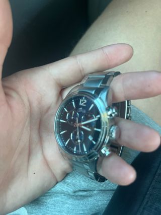 Reloj Lotus Hombre Plata y Azul