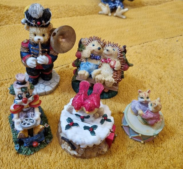 Set di figurine vintage anni 90 orsetti e ricci.