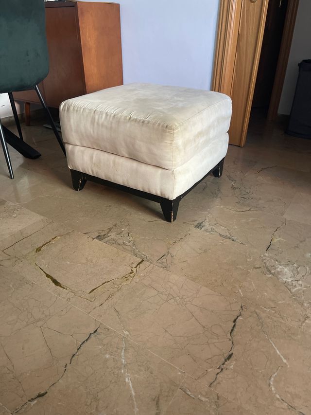 Taburete de 1 plaza beige