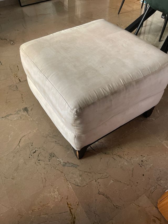 Taburete de 1 plaza beige