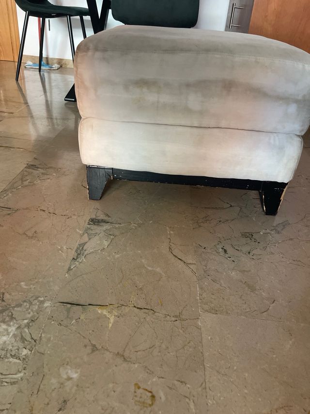 Taburete de 1 plaza beige