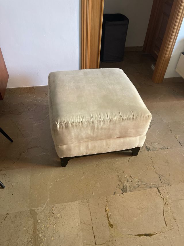Taburete de 1 plaza beige