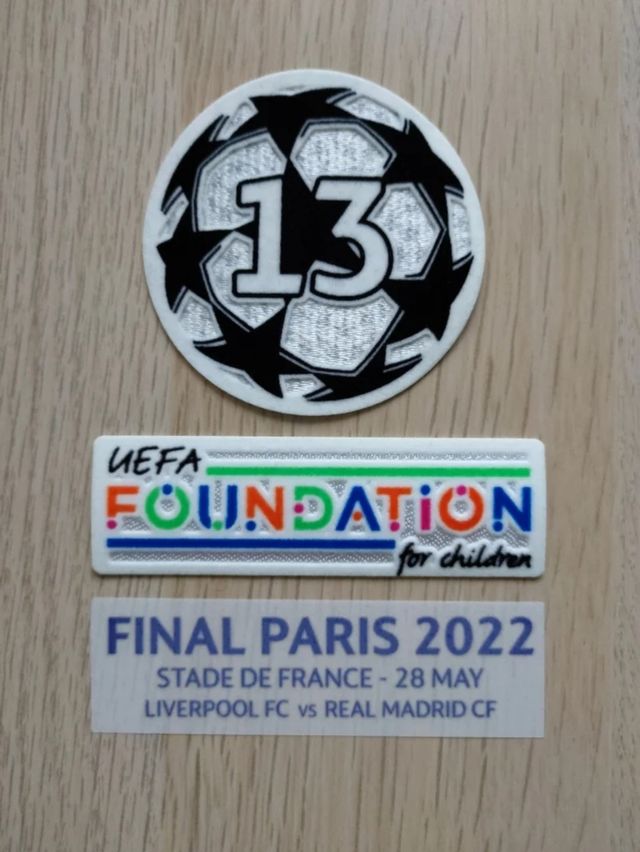Parches Final Champions Paris 2022 Real Madrid