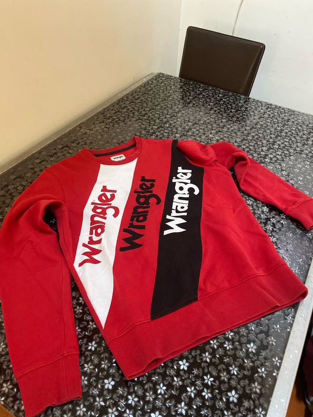 Felpa Uomo Wrangler Rossa
con logo