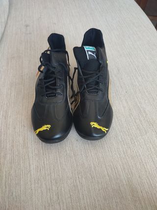 Zapatillas Puma Ferrari Negras y Doradas