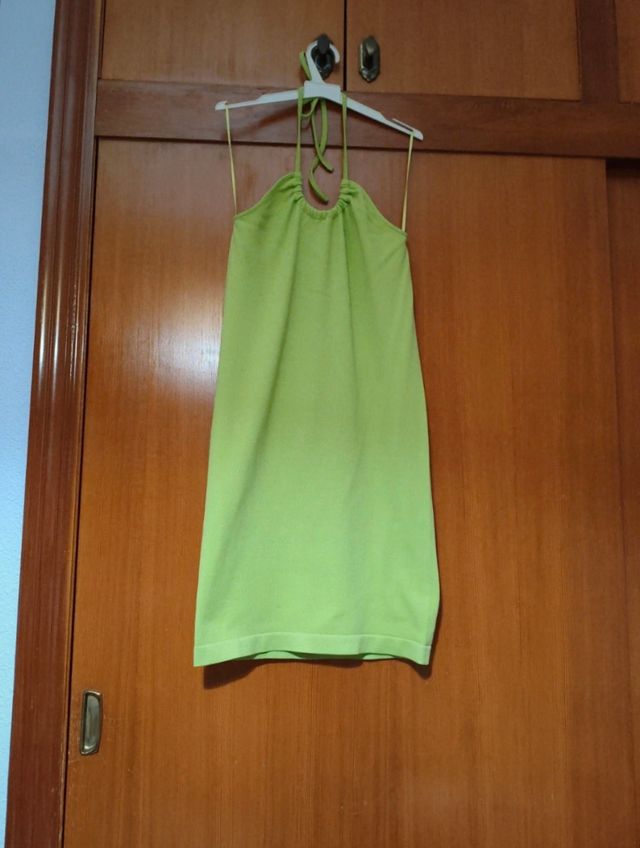 Vestido verde halter
