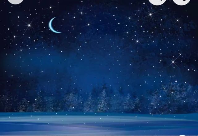 2 Fondos Fotografía navidad  Noche Estrellada Invi