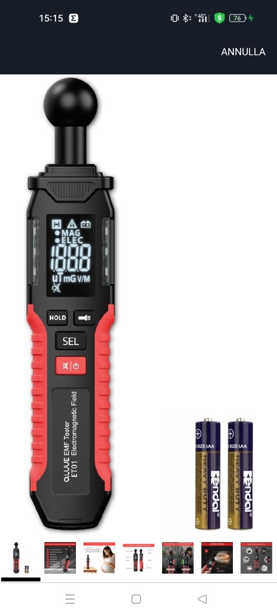 Misuratore EMF Digitale QLUUE ET01