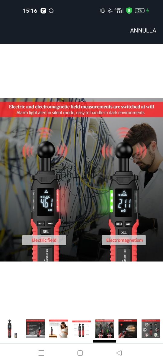Misuratore EMF Digitale QLUUE ET01