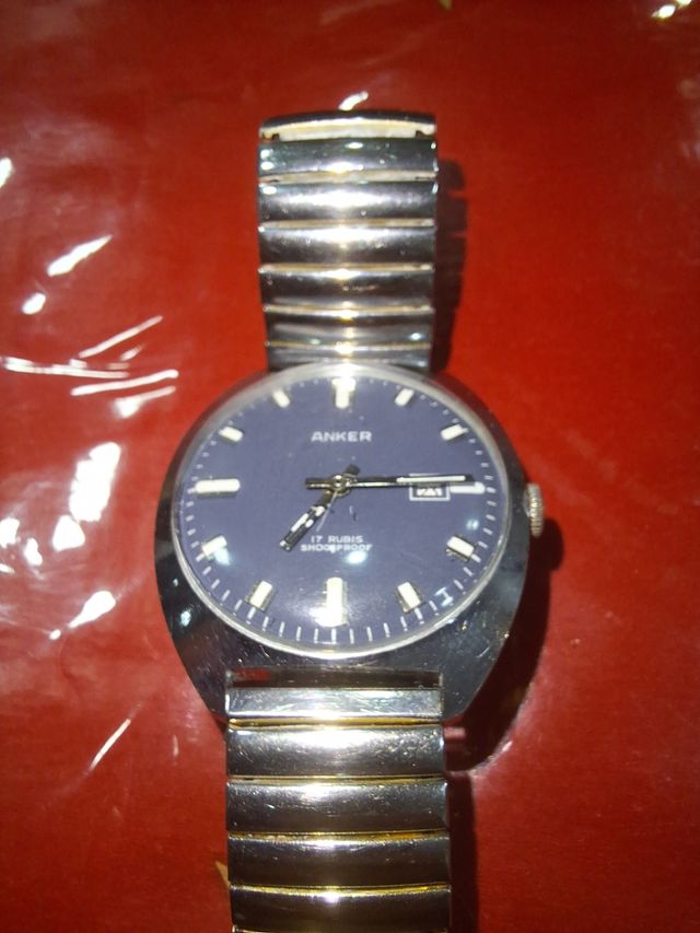 Reloj Anker 36mm cuerda funcionando perfectamente