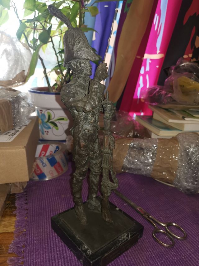 Escultura Bronce Fusilero Irlandés 1806 J. Sánchez