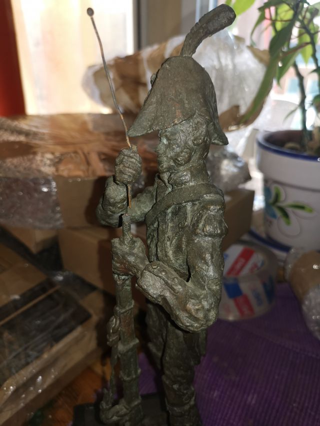 Escultura Bronce Fusilero Irlandés 1806 J. Sánchez