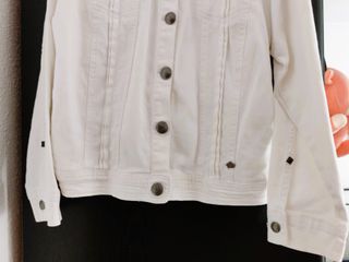 Talla Grande Cazadora vaquera blanca MS Mode