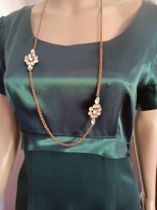 Collana Moschino vintage fiori strass