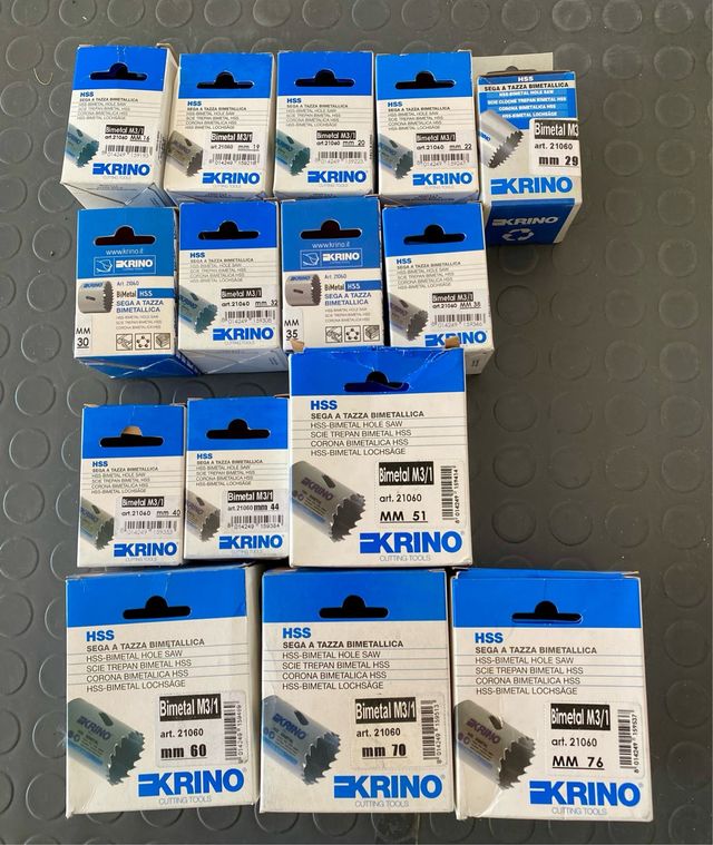 Seghe a tazza bimetallica HSS Krino