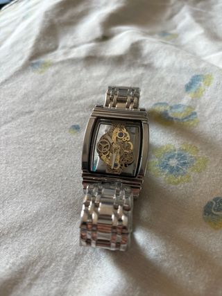 Reloj Esqueleto Dorado y Plateado