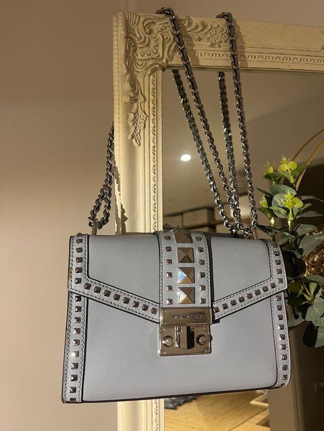 Bolso Michael Kors Azul con Tachuelas