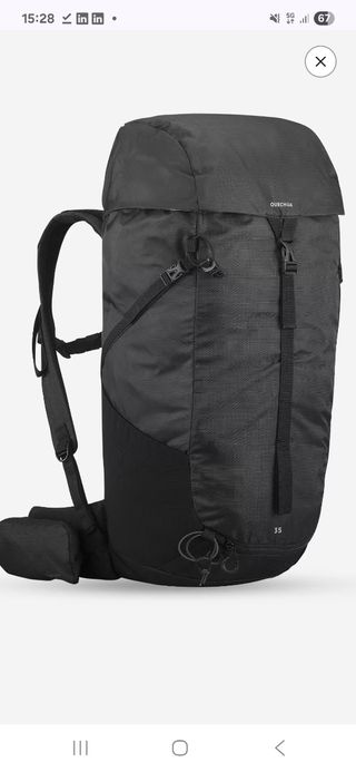 Mochila Quechua Negra 35L