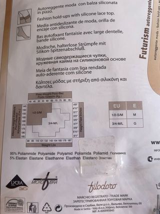 Medias Filodoro Negras Talla Única