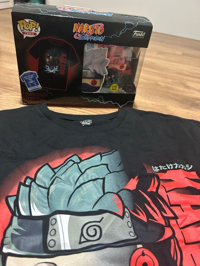 Lote Funko Pop Naruto Shippuden Kakashi + Camiseta