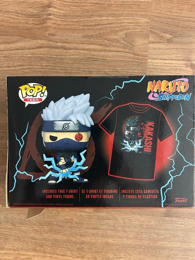 Lote Funko Pop Naruto Shippuden Kakashi + Camiseta