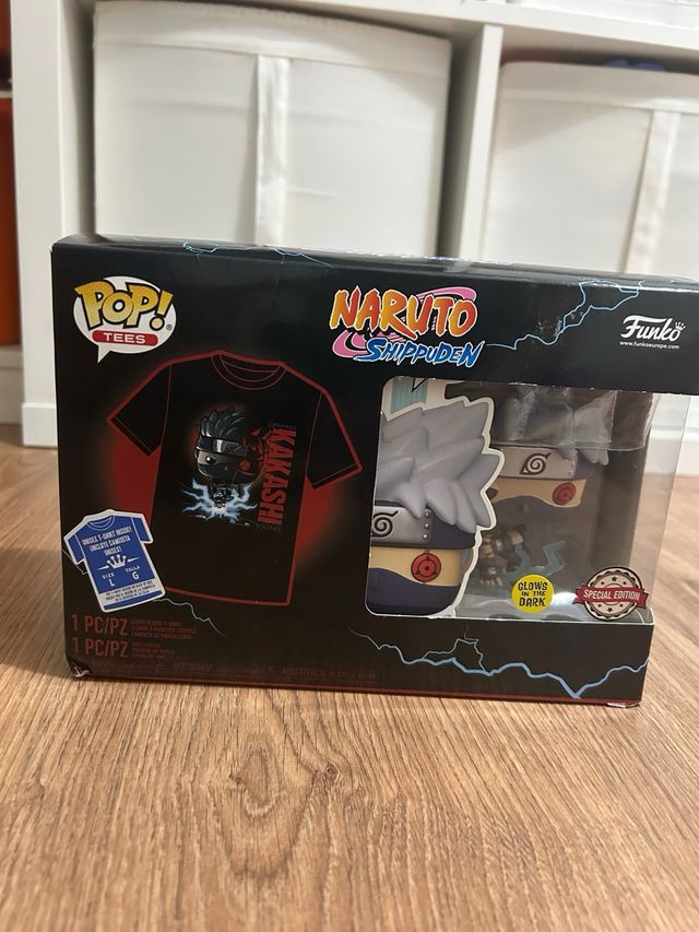 Lote Funko Pop Naruto Shippuden Kakashi + Camiseta