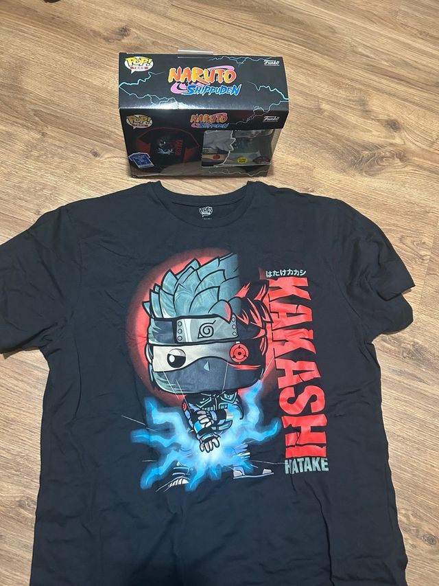 Lote Funko Pop Naruto Shippuden Kakashi + Camiseta