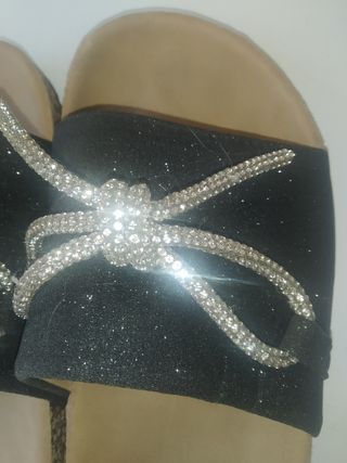 Sandalias mujer con pedrería talla 36