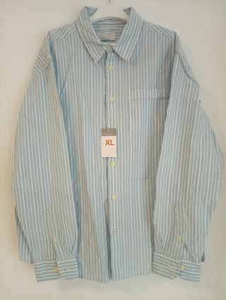 Camisa Primark Rayas Azules Talla XL