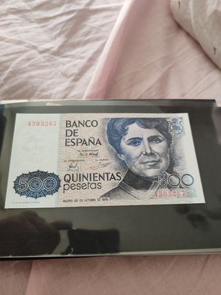 Billete 500 pesetas sin circular y sin serie