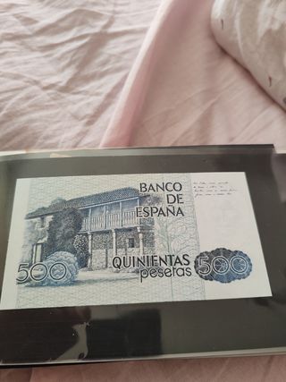 Billete 500 pesetas sin circular y sin serie