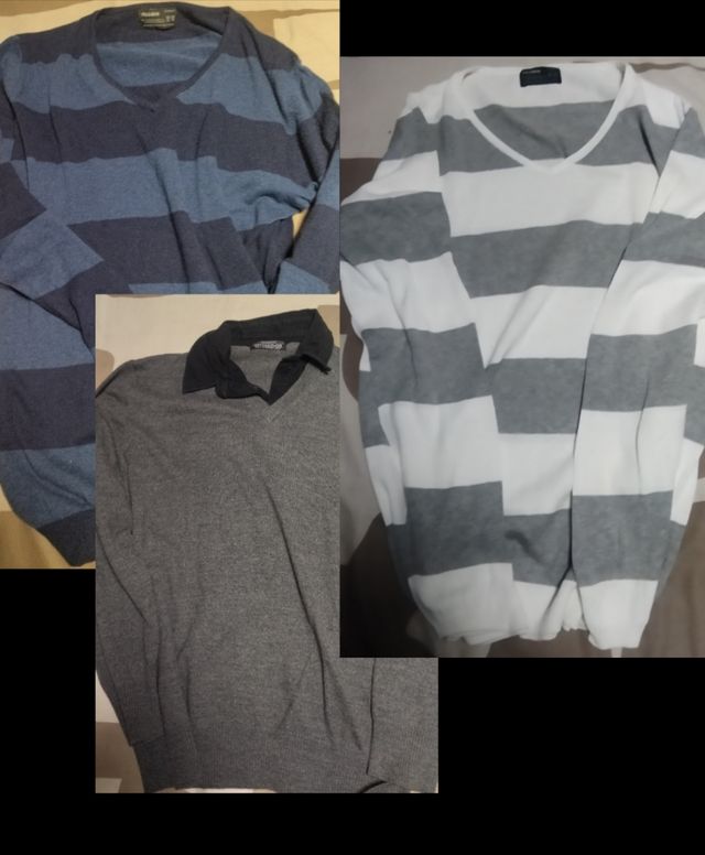 3 Jerséis Finos Manga Larga