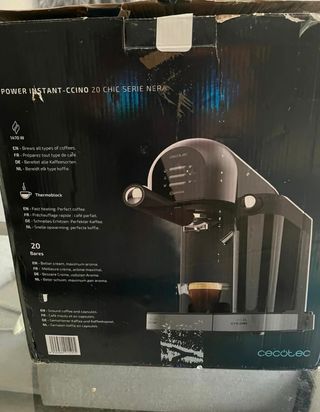 Cafetera Power Instant-Ccino 20 Chic Negra