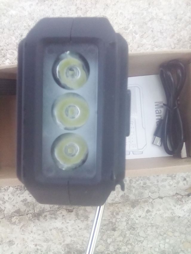 Radio solar linterna cargador