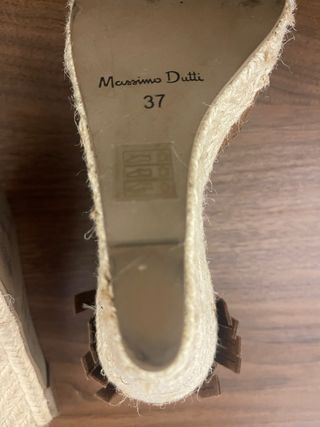Alpargatas Massimo Dutti Marrones