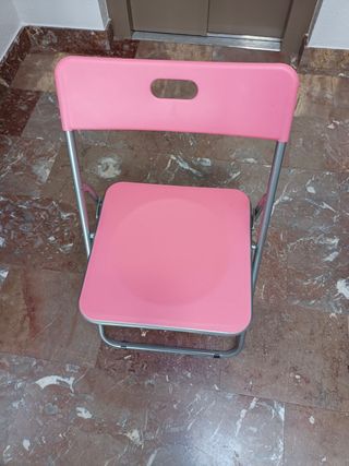 Silla Plegable Rosa Juvenil