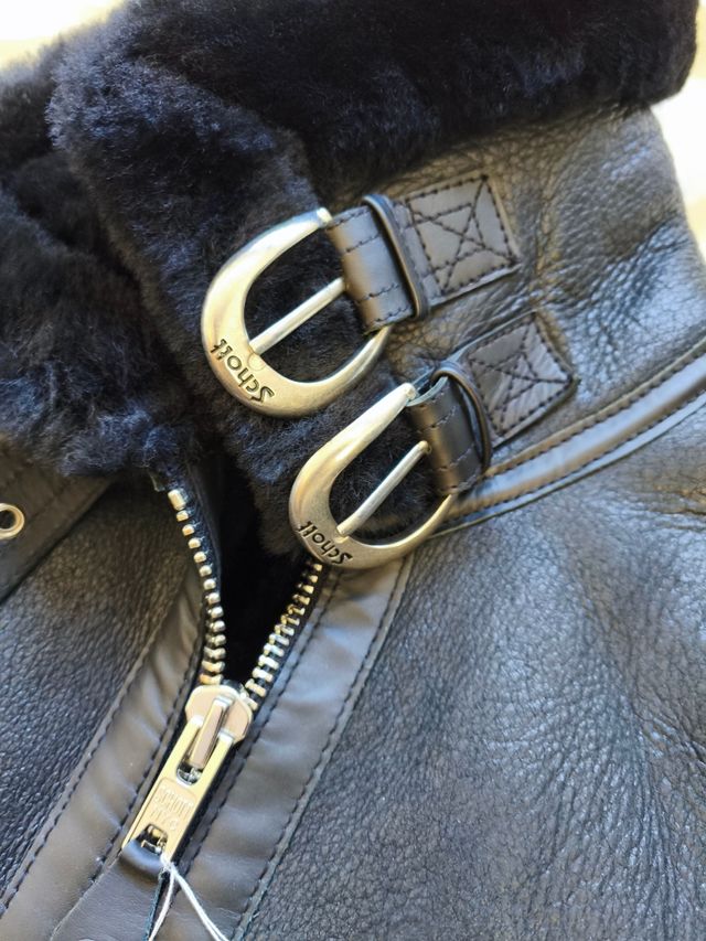 Schott B-3 Chaqueta Talla S Negra