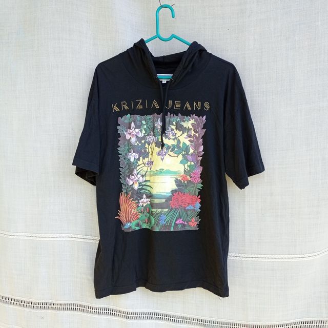 T-shirt Krizia Jeans vintage nera
