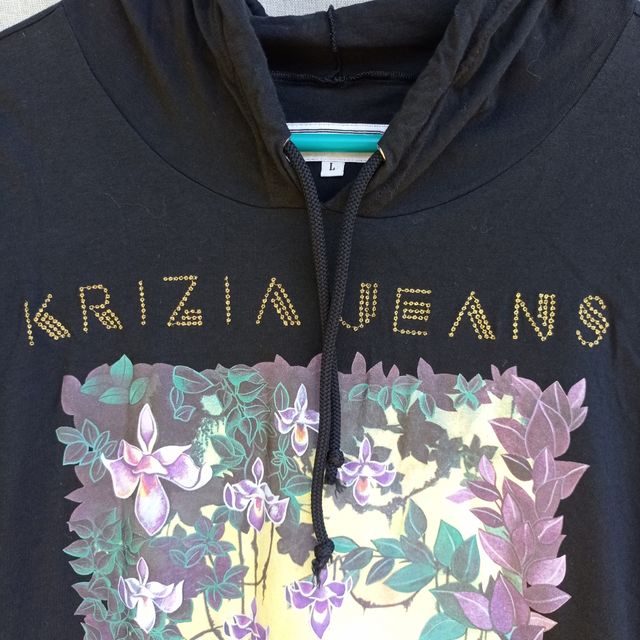 T-shirt Krizia Jeans vintage nera