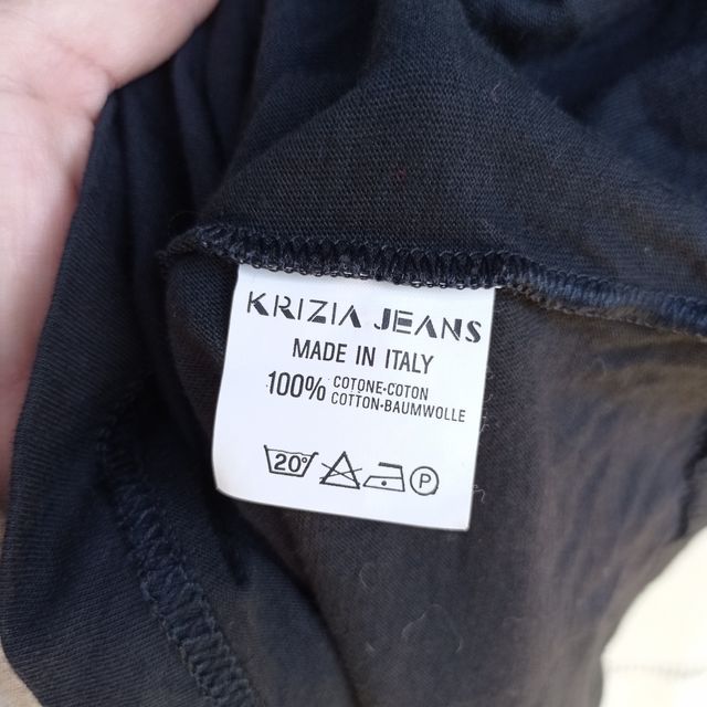 T-shirt Krizia Jeans vintage nera