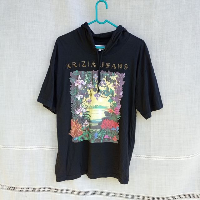 T-shirt Krizia Jeans vintage nera