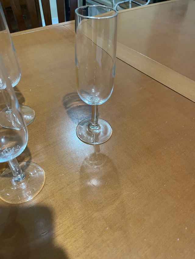 Calici da flute in vetro