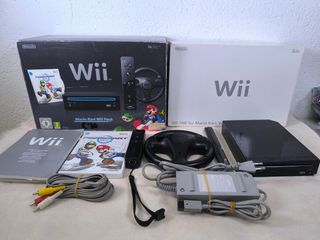 Nintendo Wii Mario Kart Pack Negro