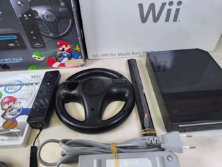 Nintendo Wii Mario Kart Pack Negro