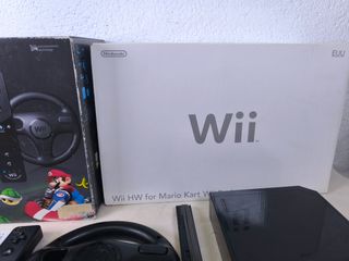 Nintendo Wii Mario Kart Pack Negro